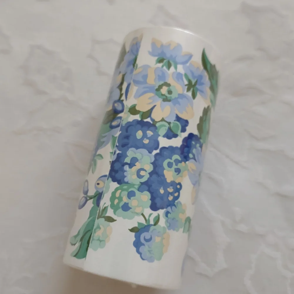 Laura Ashley Home wallpaper border Bramble Sapphire white floral